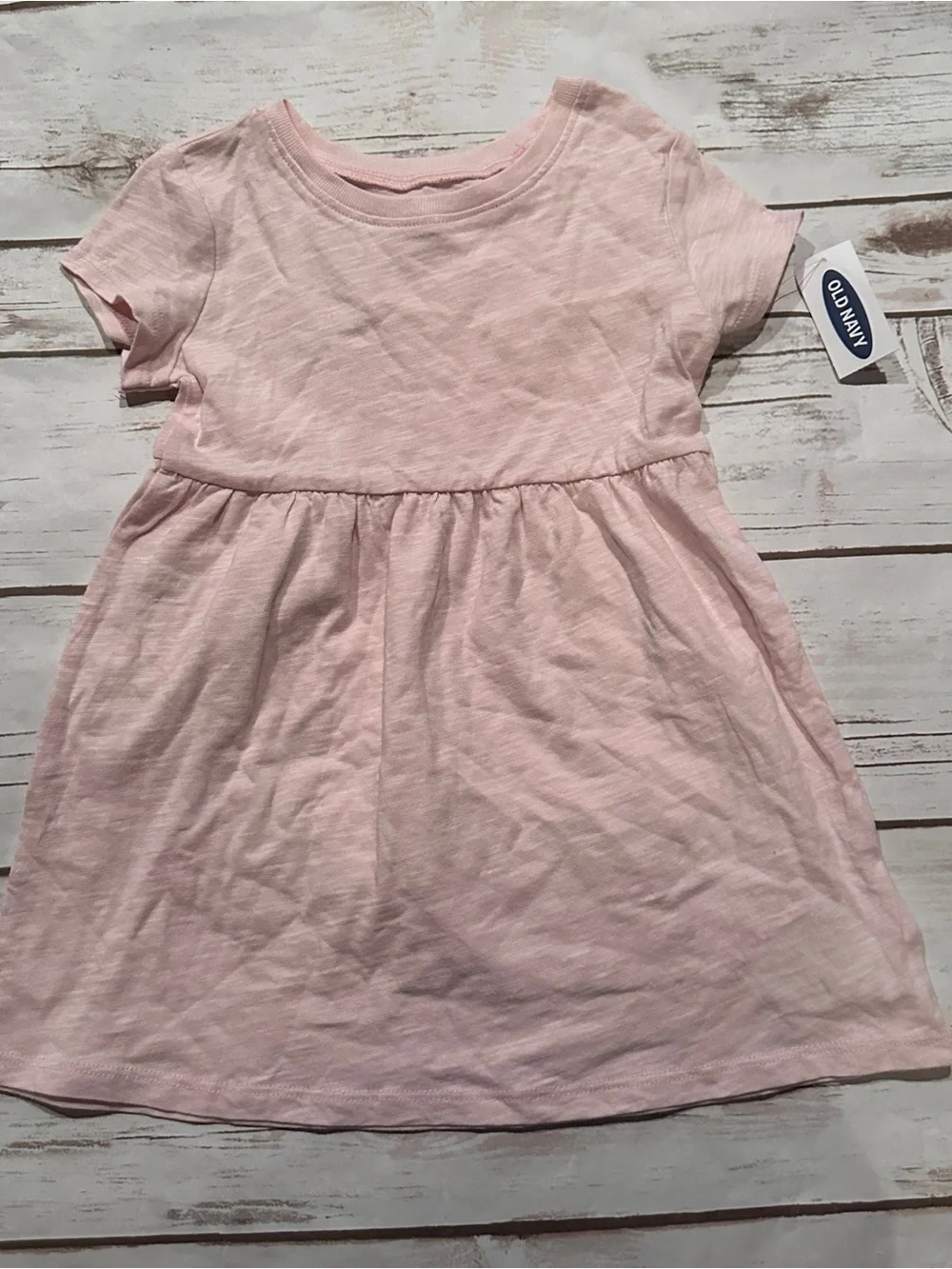 Old Navy Light Pink Short-Sleeve Casual Dress
